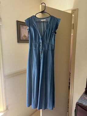Marine Layer Camila Chambray Midi Dress – Size M